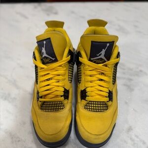 Jordan Yellow and Black Sneakers